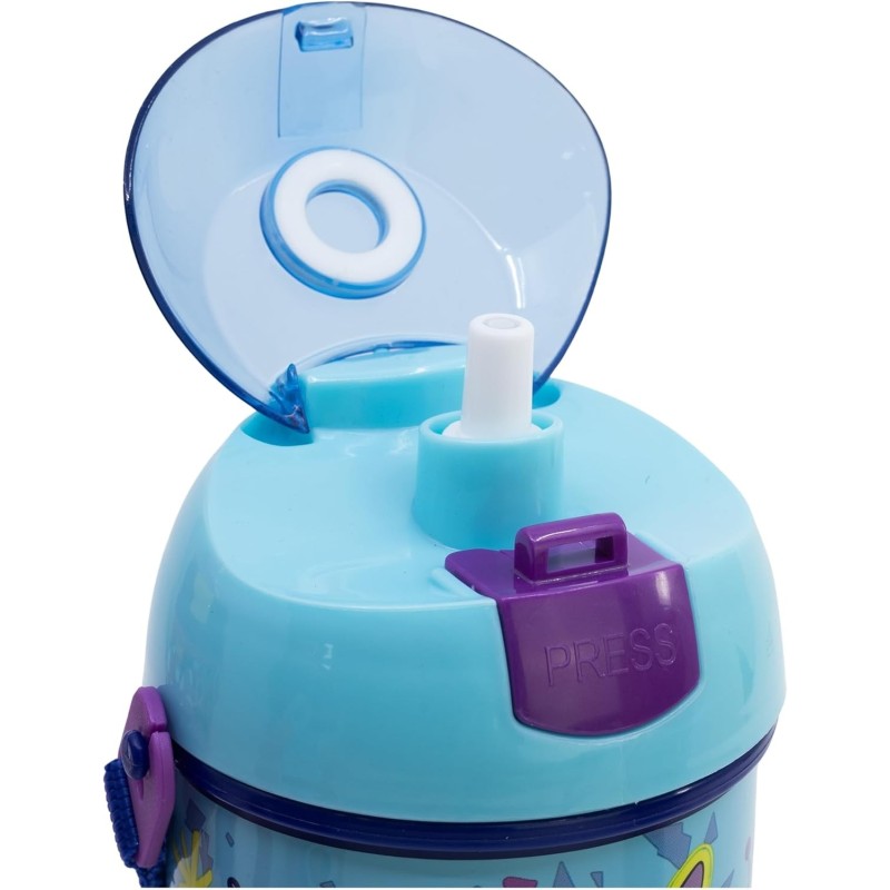 Gourde Automatique Enfant Lilo & Stitch Disney – 450 ml, Anti-Goutte