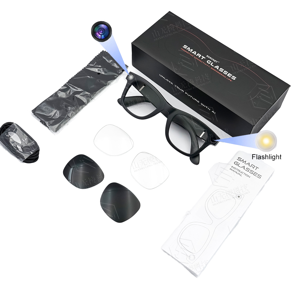 Lunettes Intelligentes avec Caméra HD 8MP 800W et Bluetooth garantie 2 ans