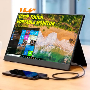 Moniteur Portable 15,6" IPS Full HD 1080P avec Haut-Parleurs
