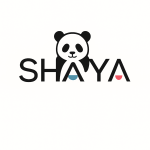 Logo minimaliste avec panda stylisé